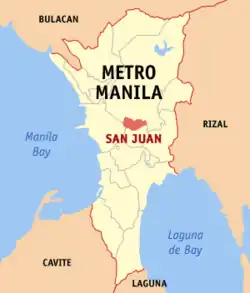 Location within Metro Manila