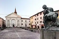 A central street in Carmagnola.