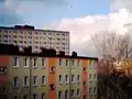 منظره شهری که با استفاده از دوربین سوراخ سوزنی ثبت شده است.