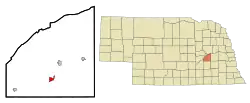 Location in the state of نبراسکا، ایالات متحده آمریکا