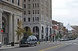 The Pontiac Commercial Historic District in September 2010.