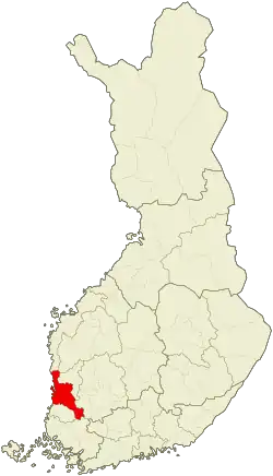 موقعیت ناحیه پری
Pori sub-region