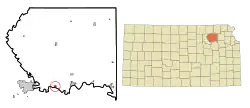 Location of St. George, Kansas