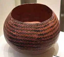 کاسه سفالی، کشف شده در چشمه‌علی، ۵۵۰۰–۴۵۰۰ پیش از میلاد