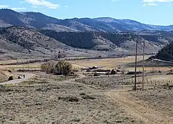 A view of Powderhorn, with State Highway 149 on the left.