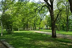 نمایی از بوستان لتنا در شهر پراگ