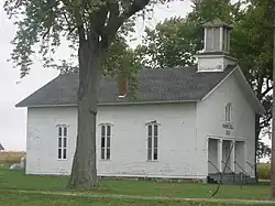 Prairie Dell Meetinghouse, a historic site in the township's west