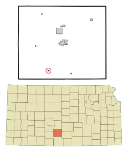 Location of Coats, Kansas