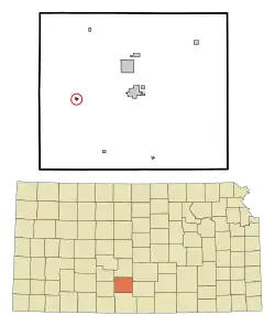 Location of Cullison, Kansas
