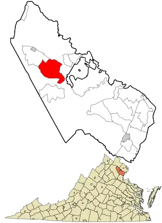 موقعیت لینتون هال، ویرجینیا در نقشه