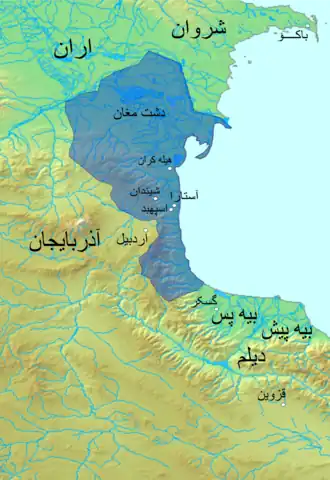قلمروی اسپهبدان گیلان در نهایت گسترش خود