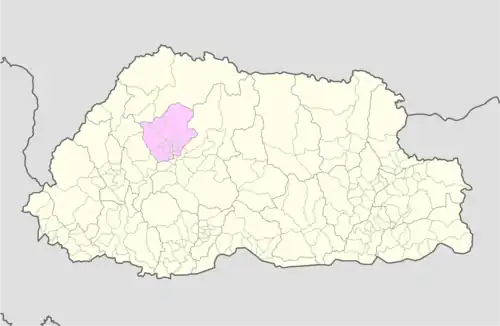 موقعیت ناحیه پوناخا در نقشه