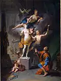 پیگمالیون amoureux de sa statue (1717)