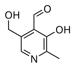 Skeletal formula of pyridoxal