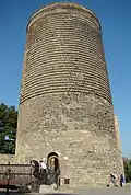 نمای قلعه دختر از زاویه ایچری شهر باکو