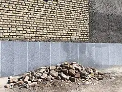 بقایای آب‌انبار قوژدآباد پس از تخریب کامل، ۱۴۰۳ خورشیدی