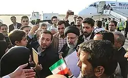 رئیسی در فرودگاه اصفهان