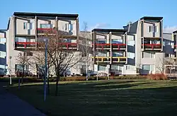 Residential area Brittgården, designed by architect هارتلی ارسکین (معمار).