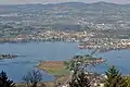 نمای دریاچه از Rapperswil