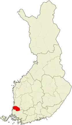 موقعیت ناحیه راوما
Rauma sub-region
