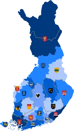 Regions in Finland