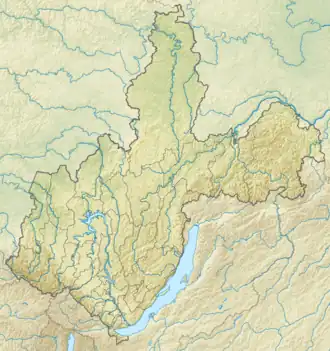 رود بلایا در Irkutsk Oblast واقع شده