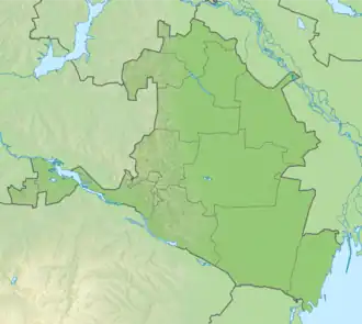 Map showing the location of فرورفتگی کوما-مانیچ