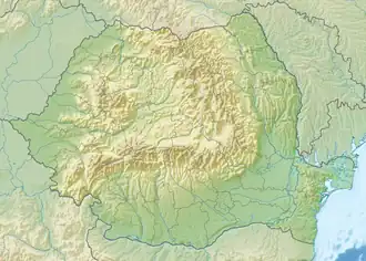 قله مولدووانو در رومانی واقع شده