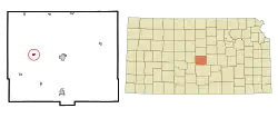 Location of Chase, Kansas