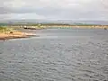The River Garnock with the old ICI Explosives jetty to the left.