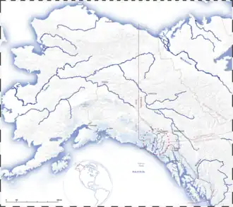 رودخانهها در آلاسکا.