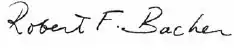 Robert F. Bacher's signature