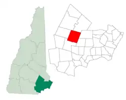 Location in شهرستان راکینگهام، نیوهمپشایر، نیوهمپشایر