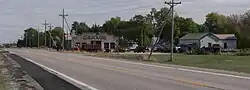 Rogers, seen from  U.S. Highway 30