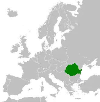 موقعیت Romania