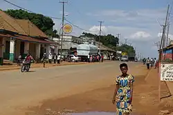 Part of Nationale 2, main road in Beni