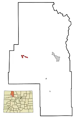 Location in Routt County and the state of کلرادو