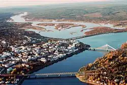 Rovaniemi from air, اکتبر ۱۹۹۹