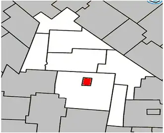 Location within Acton Regional County Municipality.
