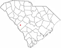 Location of Aiken, South Carolina