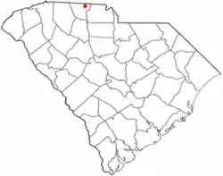 Location of Blacksburg