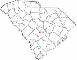 Location in Orangeburg County, کارولینای جنوبی