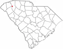 Location of Welcome, South Carolina