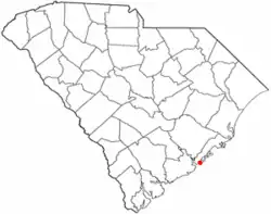 Location of Isle of Palms inSouth Carolina
