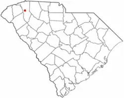 Location of Sans Souci, South Carolina