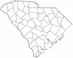 Location of Summerville, South Carolina