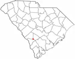Location of Ulmer, South Carolina