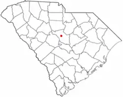 Location of Woodfield, South Carolina