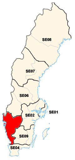 موقعیت West Sweden