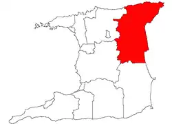 موقعیت استان سانگره گرانده